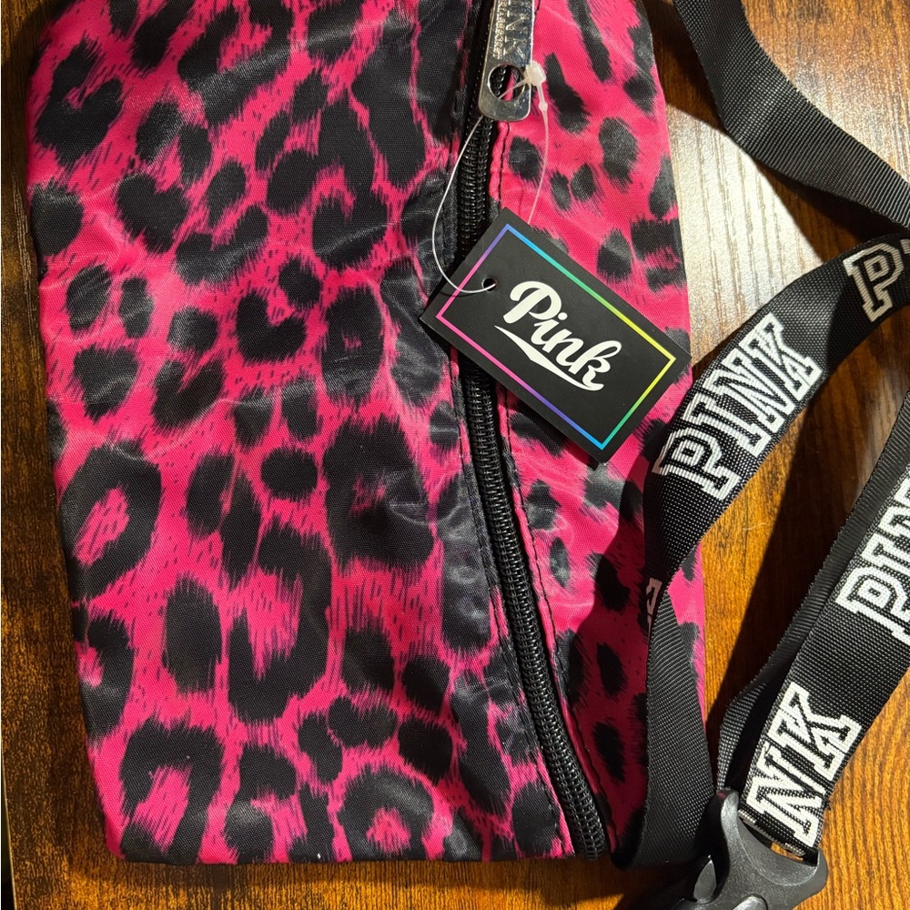 PINK Victoria's Secret Fuchsia Leopard Bag